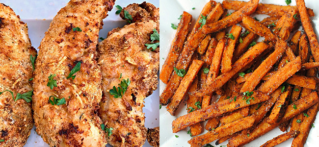 Air Fryer Chicken & Fries