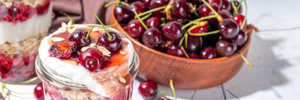 Cherry Pie Overnight Oats in a Jar
